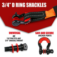 Thumbnail for X-BULL Winch Recovery Kit Recovery tracks /Snatch Strap Off Road 4WD orange