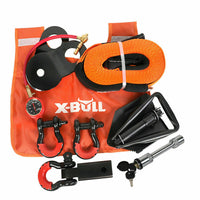 Thumbnail for X-BULL Winch Recovery Kit 11PCS 4WD 4x4 Pack Off Road Snatch Strap Essential