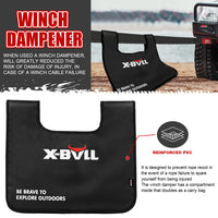 Thumbnail for X-BULL Recovery Kit 4X4 Off-Road Kinetic Rope Snatch Strap Winch Damper 4WD13PCS