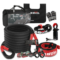 Thumbnail for X-BULL Kinetic Recovery Rope kit Snatch Strap Soft Shackles Hitch receiver 4WD 4X4