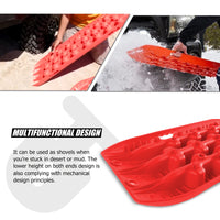 Thumbnail for X-BULL 2 Pairs Recovery tracks Sand Mud Snow 4WD / 4x4 ATV Offroad Stronger Gen 3.0 - Red