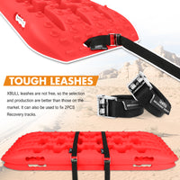 Thumbnail for X-BULL 2 Pairs Recovery tracks Sand Mud Snow 4WD / 4x4 ATV Offroad Stronger Gen 3.0 - Red