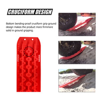 Thumbnail for X-BULL 2 Pairs Recovery tracks Sand Mud Snow 4WD / 4x4 ATV Offroad Stronger Gen 3.0 - Red