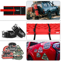 Thumbnail for X-BULL 2 Pairs Recovery tracks Sand Mud Snow 4WD / 4x4 ATV Offroad Stronger Gen 3.0 - Red