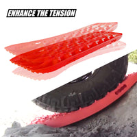 Thumbnail for X-BULL Recovery tracks Sand tracks 2pcs 10T Sand / Snow / Mud 4WD Gen 3.0 - Red