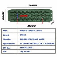 Thumbnail for X-BULL Recovery tracks / Sand tracks / Mud tracks / Off Road 4WD 4x4 Car 2 Pairs Gen 3.0 - Olive