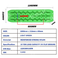 Thumbnail for X-BULL Recovery tracks Sand tracks 2 Pairs Sand / Snow / Mud 10T 4WD Gen 3.0 - Green