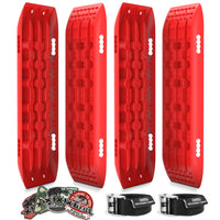 Thumbnail for X-BULL Recovery tracks 10T Sand Mud Snow 2 pairs Offroad 4WD 4x4 2pc 91cm Gen 2.0 - red