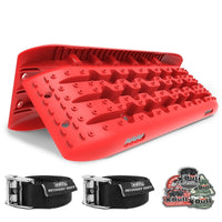 Thumbnail for X-BULL Recovery tracks 10T Sand Mud Snow RED Offroad 4WD 4x4 2pc 91cm Gen 2.0 - red