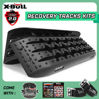 Thumbnail for X-BULL Recovery Tracks Sand Track Mud Snow 1 pair Gen 2.0 Accessory 4WD 4X4 - Black