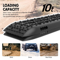 Thumbnail for X-BULL Recovery tracks Sand Trucks Offroad With 4PCS Mounting Pins 4WDGen 2.0 - Black