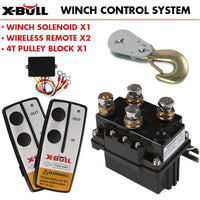 Thumbnail for X-BULL Winch Solenoid Relay 12V 500A Winch Controller Twin Wireless Remote 4T Block Pulley