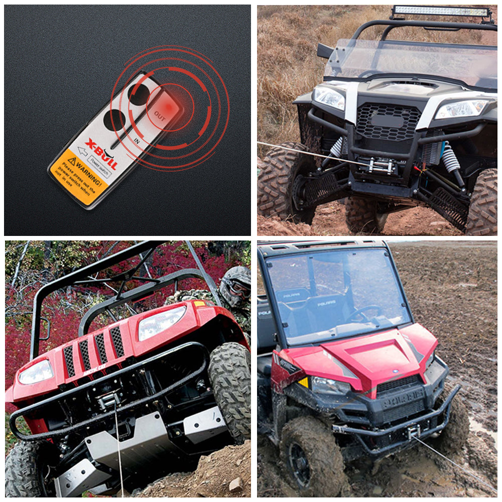 X-BULL 2x Wireless Winch Remote Control 12 Volt 150ft Handset Switch 4wd