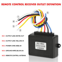 Thumbnail for X-BULL Winch Solenoid Relay Wiring Controller 500A 12V and 150ft Wireless Remote 4T Block Pulley