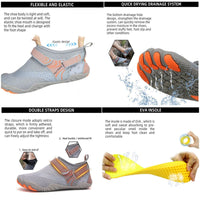 Thumbnail for Men Women Water Shoes Barefoot Quick Dry Aqua Sports Shoes - Black Size EU38 = US5