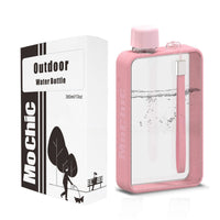 Thumbnail for A5 Flat Water Bottle Portable Travel Mug BPA Free Water Bottle (Pink)