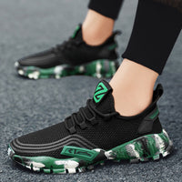 Thumbnail for Men's Athletic Running Tennis Shoes Outdoor Sports Jogging Sneakers Walking Gym (Green US 9.5=EU 43)