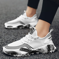 Thumbnail for Men's Athletic Running Tennis Shoes Outdoor Sports Jogging Sneakers Walking Gym (White US 8.5=EU 42)