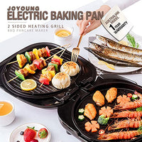 Thumbnail for Joyoung Electric Baking Pan 2-Sided Heating Grill BBQ Pancake Maker 30cm