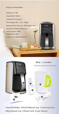 Thumbnail for Joyoung Soy Milk Maker Superfine Grinding Automatic Touch Screen DJ13S-P90