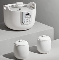 Thumbnail for Joyoung White Porclain Slow Cooker 1.8L with 3 Ceramic Inner Containers