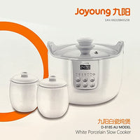 Thumbnail for Joyoung White Porclain Slow Cooker 1.8L with 3 Ceramic Inner Containers