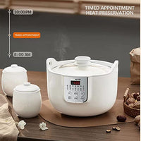 Thumbnail for Joyoung White Porclain Slow Cooker 1.8L with 3 Ceramic Inner Containers