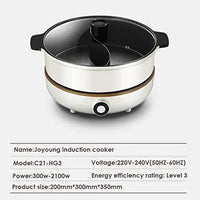 Thumbnail for Joyoung IH Induction Cooker with Hot Pot C21-CL01, 300W-2100W Adjustable Power Supply, Separated Pot and Stove