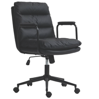 Thumbnail for Faux Leather Office Chair -Black