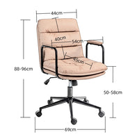 Thumbnail for Faux Leather Office Chair -Black