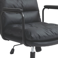 Thumbnail for Faux Leather Office Chair -Black