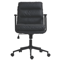 Thumbnail for Faux Leather Office Chair -Black