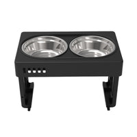 Thumbnail for FLOOFI Elevated Raised Pet Feeder with Double Bowl (Black) FI-FD-119-SY