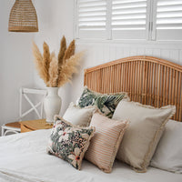 Thumbnail for Cushion Cover-Coastal Fringe Natural-Solid Natural-45cm x 45cm