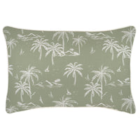 Thumbnail for Cushion Cover-With Piping-Postcards Sage-35cm x 50cm