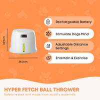 Thumbnail for Hyper Fetch Maxi Dog Ball Thrower - Large Interactive Pet Toy Launcher