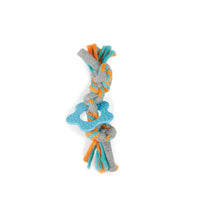 Thumbnail for Puppy Multi Chew Rope Ring Toy - Dog Knotted Braided Cotton Teething Play AFP