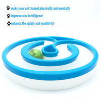 Thumbnail for Interactive Cat Track Circle with LED  Sound Light Rolling Ball - Chase Play Toy