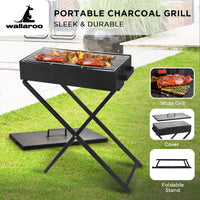 Thumbnail for Wallaroo Charcoal BBQ Grill - Adjustable Height