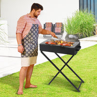 Thumbnail for Wallaroo Charcoal BBQ Grill - Adjustable Height