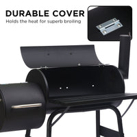 Thumbnail for Wallaroo 2-in-1 Outdoor Barbecue Grill & Offset Smoker