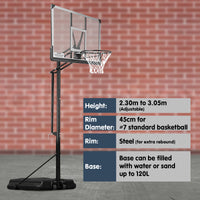 Thumbnail for Kahuna Height-Adjustable Basketball Portable Hoop for Kids and Adults