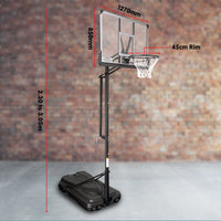 Thumbnail for Kahuna Height-Adjustable Basketball Portable Hoop for Kids and Adults