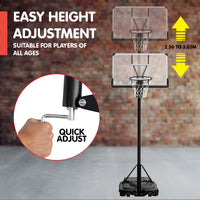 Thumbnail for Kahuna Height-Adjustable Basketball Portable Hoop for Kids and Adults