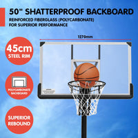 Thumbnail for Kahuna Height-Adjustable Basketball Portable Hoop for Kids and Adults