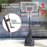 Thumbnail for Kahuna Portable Basketball Hoop System 2.3 to 3.05m for Kids & Adults