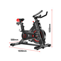 Thumbnail for Powertrain IS-500 Heavy-Duty Exercise Spin Bike Electroplated - Black