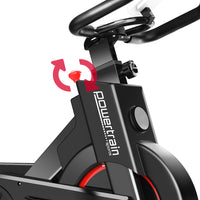 Thumbnail for Powertrain IS-500 Heavy-Duty Exercise Spin Bike Electroplated - Black