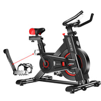 Thumbnail for Powertrain IS-500 Heavy-Duty Exercise Spin Bike Electroplated - Black