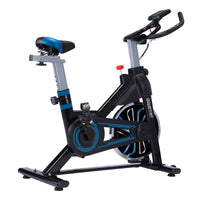 Thumbnail for PowerTrain RX-600 Exercise Spin Bike Cardio Cycle - Blue